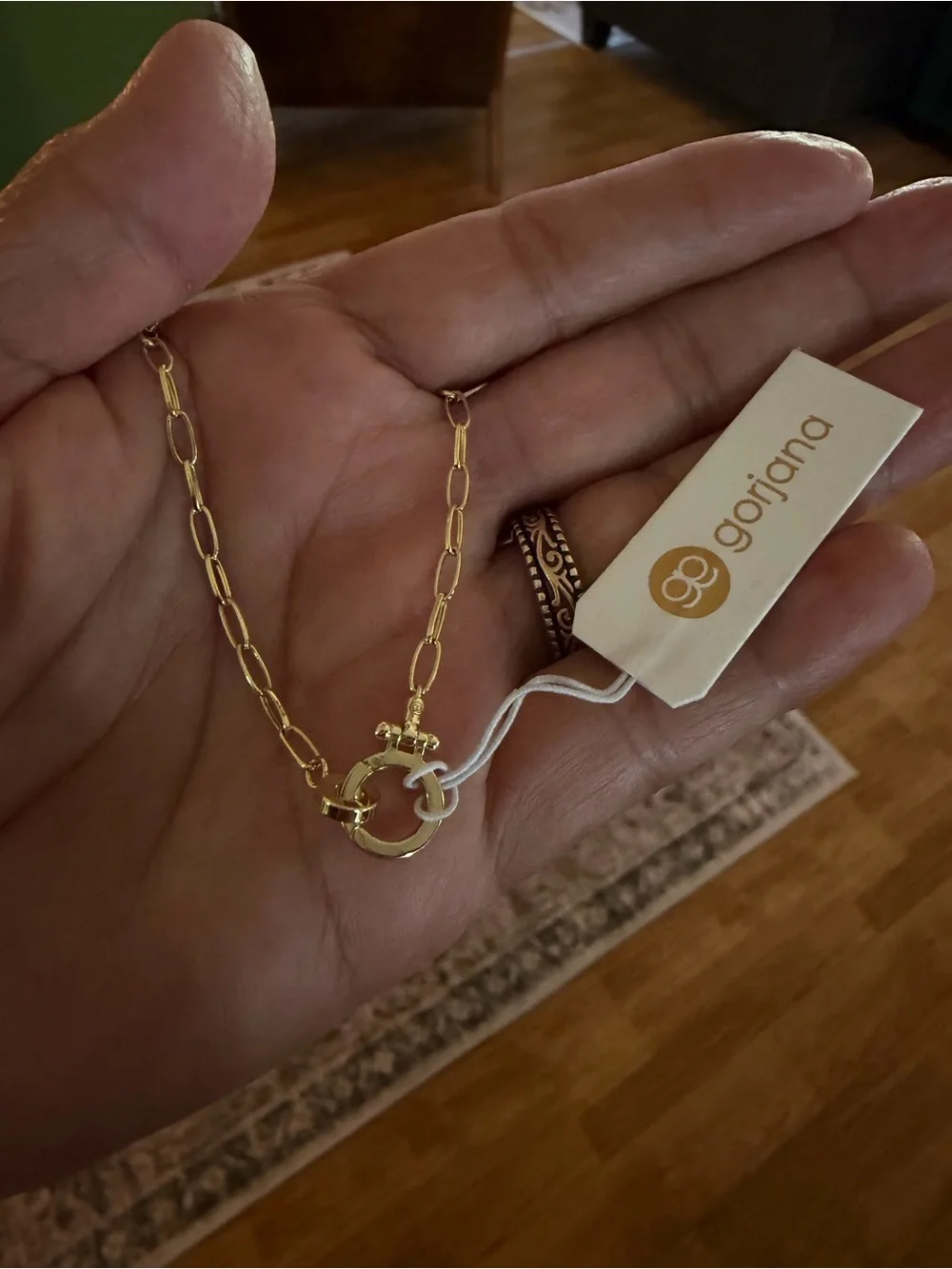 Gorjana Mini Parker Necklace - 14k Gold Plated 17” - Picture 1 of 5